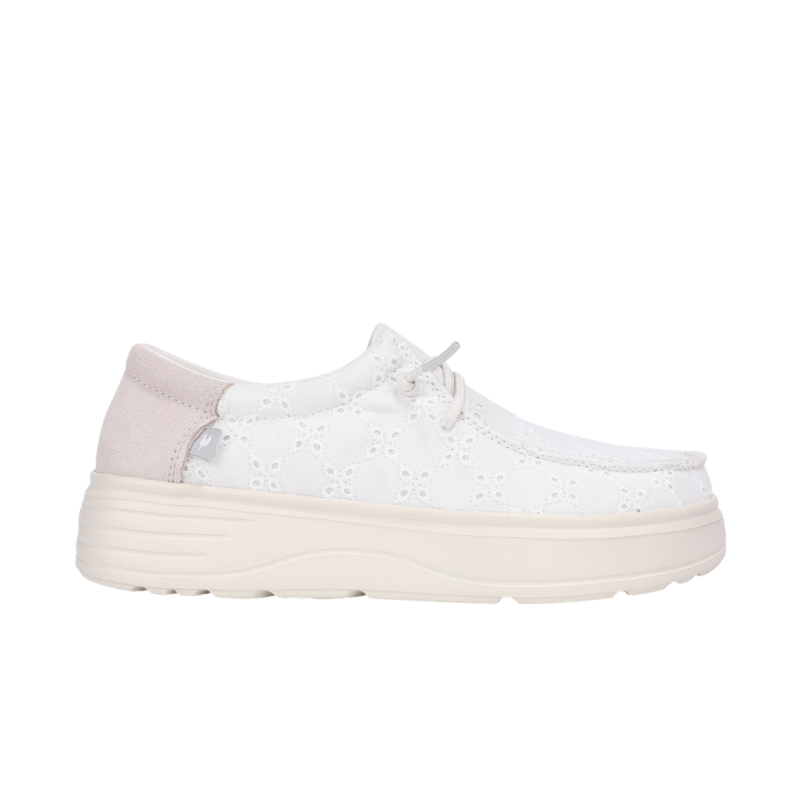 Pitas Lotto Blanco — damskie buty platformowe