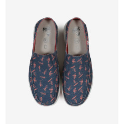 Pitas Bones Azul/Coral — damskie mokasyny