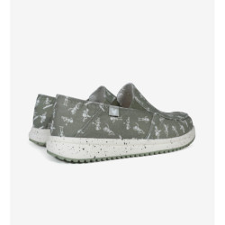 Pitas Bones Kaki/Blanco — damskie mokasyny