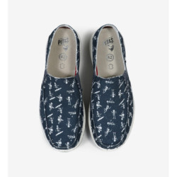Pitas Bones Marino/Blanco — damskie mokasyny